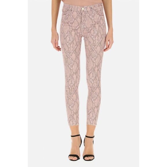 NWT J Brand Alana High Rise Crop Raw Hem Skinny Jean in Adder Pink - Picture 5 of 16